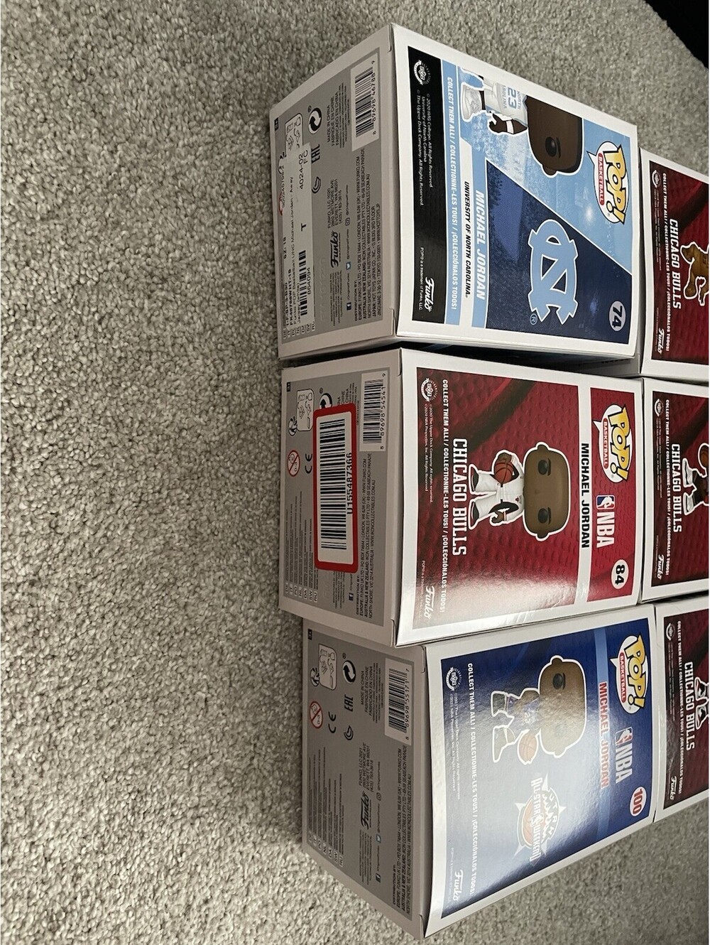 Michael Jordan Funko Pop Lot Of 6 (54, 55, 56, 74, 84, 100) - Picture 6 of 7